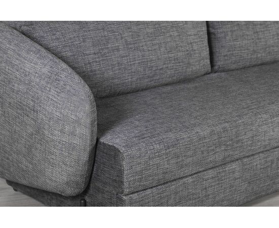 Bubble диван-кровать прямой, механизм «дельфин», микромех Rozy dark grey, изображение 17 | Интернет магазин мебели и декора LifeDekor