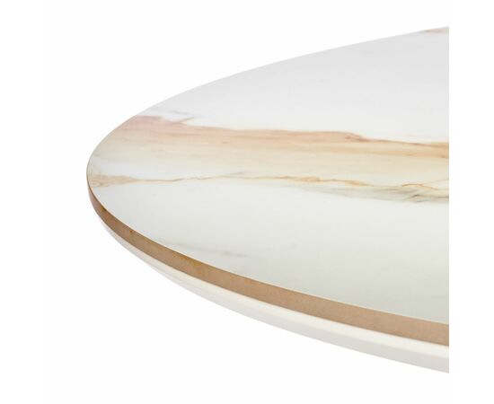 Стол Aura D110, керамогранит Calacatte gold мрамор, чёрный, изображение 3 | Интернет магазин мебели и декора LifeDekor