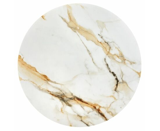 Стол Aura D110, керамогранит Calacatte gold мрамор, чёрный, изображение 7 | Интернет магазин мебели и декора LifeDekor