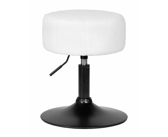 Пуф DOBRIN DANNY BLACK, белый букле (13), Вариант: белый букле (13) | Интернет магазин мебели и декора LifeDekor