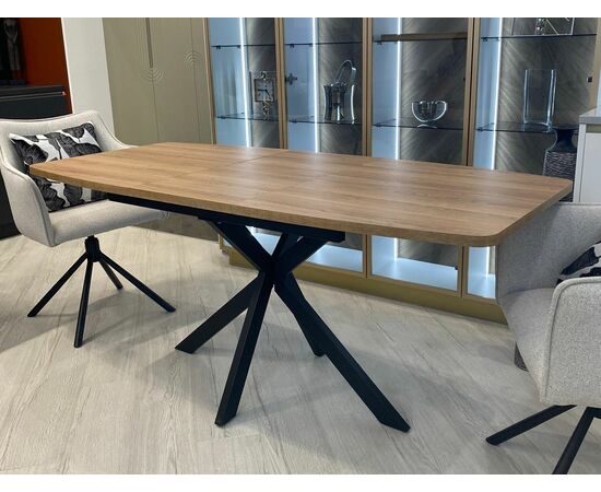 Стол АРИЗОНА 130 ДУБ КУНЕО / Черный каркас М-City | Интернет магазин мебели и декора LifeDekor