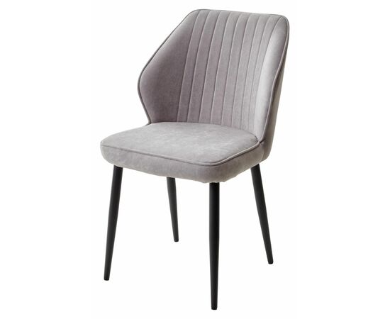 Стул VENA, цвет B22 Серый, велюр/ черный каркас М-City | Интернет магазин мебели и декора LifeDekor