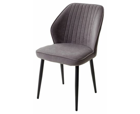 Стул VENA, цвет B28 Темно-серый, велюр/ черный каркас М-City | Интернет магазин мебели и декора LifeDekor