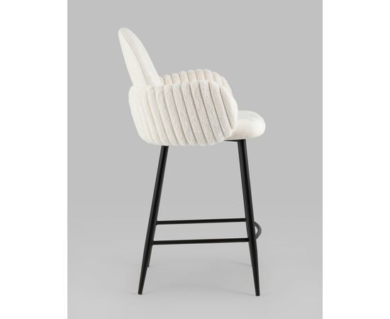 Стул полубарный Wave Stripes букле белый, изображение 37 | Интернет магазин мебели и декора LifeDekor