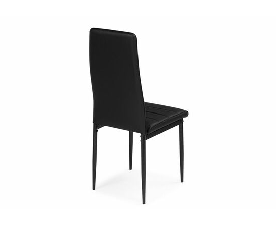 Стул на металлокаркасе DC2-001 искусственная кожа черный / черный, изображение 3 | Интернет магазин мебели и декора LifeDekor