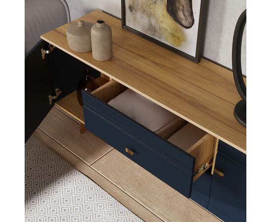 Тумба Вега Сапфир ТВ 1700, темно-синий, изображение 5 | Интернет магазин мебели и декора LifeDekor