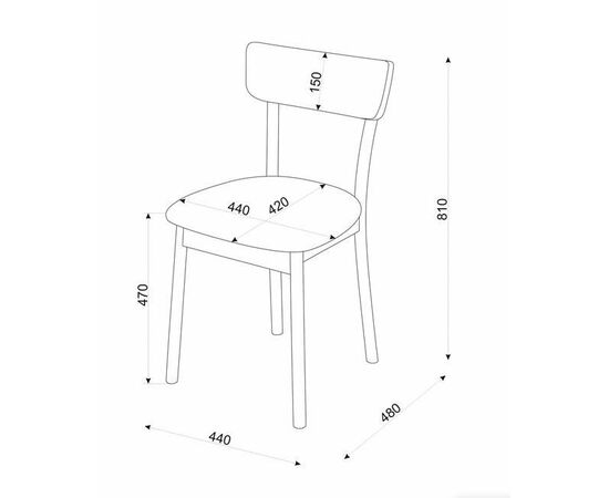 Стул Хорн (Тёмный тон/ткань Е-09), изображение 7 | Интернет магазин мебели и декора LifeDekor