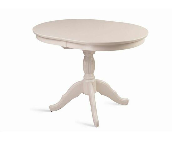 Стол обеденный овальный раздвижной Лилия-0110 (слоновая кость 9001), изображение 3 | Интернет магазин мебели и декора LifeDekor