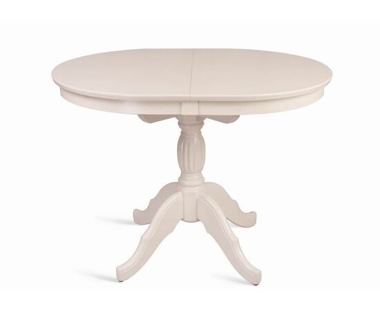 Стол обеденный овальный раздвижной Лилия-0110 (слоновая кость 9001) | Интернет магазин мебели и декора LifeDekor