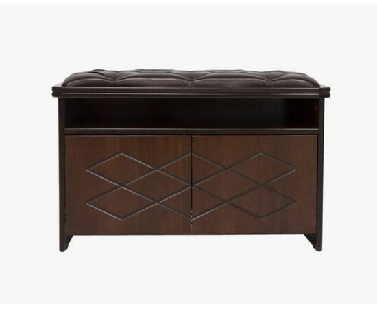 Банкетка "Патриция" (орех, к/з орегон, каретная стяжка) Вис, изображение 2 | Интернет магазин мебели и декора LifeDekor