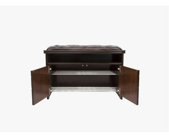 Банкетка "Патриция" (орех, к/з орегон, каретная стяжка) Вис, изображение 3 | Интернет магазин мебели и декора LifeDekor