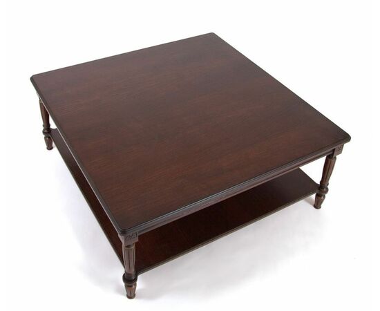 Стол журнальный "Луиджи-16" (темный орех/патина темная / 110х110хН45), изображение 2 | Интернет магазин мебели и декора LifeDekor