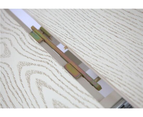 Стол обеденный круглый раздвижной Милорд-110 (ноги Азия/ слоновая кость 1013 + патина золото), изображение 3 | Интернет магазин мебели и декора LifeDekor