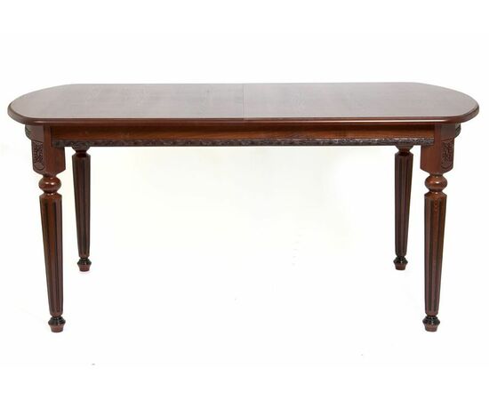 Стол овальный "Милорд-170" (90х170х220 / темный орех/патина темная), изображение 3 | Интернет магазин мебели и декора LifeDekor