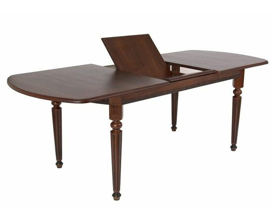 Стол овальный "Милорд-170" (90х170х220 / темный орех/патина темная), изображение 2 | Интернет магазин мебели и декора LifeDekor