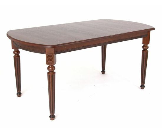 Стол овальный "Милорд-170" (90х170х220 / темный орех/патина темная) | Интернет магазин мебели и декора LifeDekor