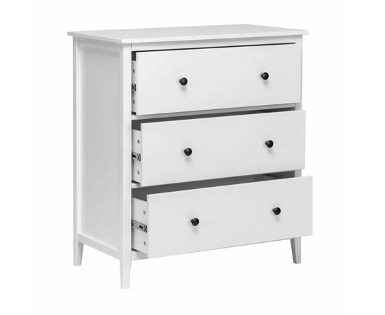 Комод "Хитроу" (3 ящ) (белый), изображение 2 | Интернет магазин мебели и декора LifeDekor