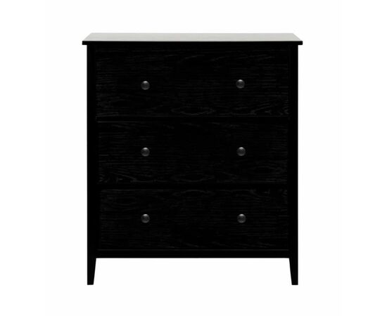Комод "Хитроу" (3 ящ) (черный), изображение 2 | Интернет магазин мебели и декора LifeDekor