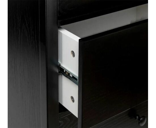 Комод "Хитроу" (3 ящ) (черный), изображение 3 | Интернет магазин мебели и декора LifeDekor