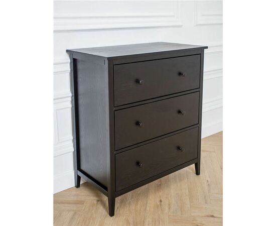 Комод "Хитроу" (3 ящ) (черный), изображение 4 | Интернет магазин мебели и декора LifeDekor