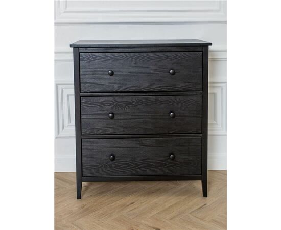Комод "Хитроу" (3 ящ) (черный), изображение 5 | Интернет магазин мебели и декора LifeDekor