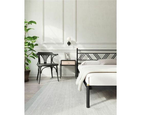 Кровать "Монблан" (180х200/ноги металл/цвет Черный), изображение 2 | Интернет магазин мебели и декора LifeDekor