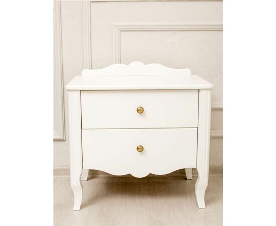 Тумбочка "Версаль" 2 ящика (белый) | Интернет магазин мебели и декора LifeDekor