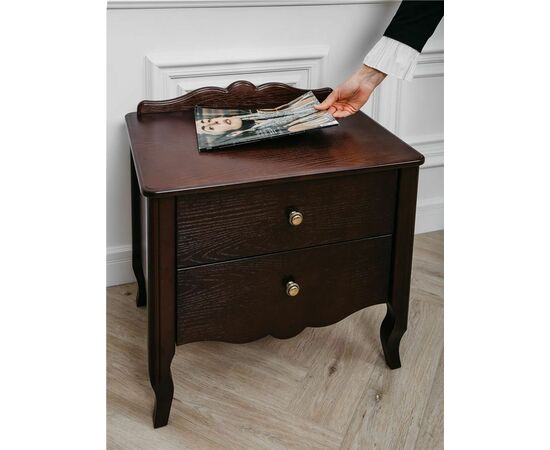Тумбочка "Версаль" 2 ящика (орех), изображение 6 | Интернет магазин мебели и декора LifeDekor