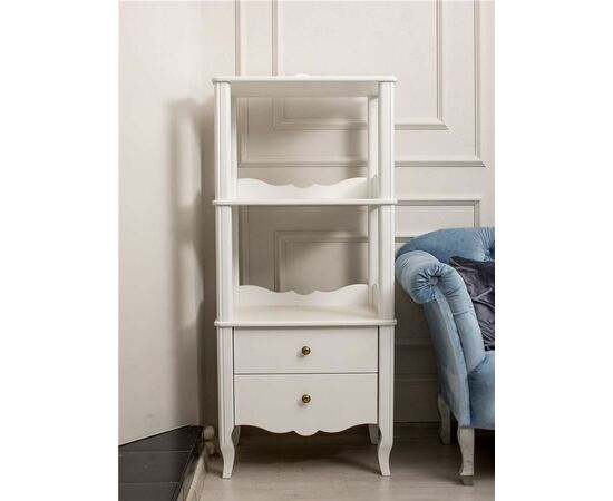 Этажерка "Версаль" 2 яруса (белый), изображение 2 | Интернет магазин мебели и декора LifeDekor