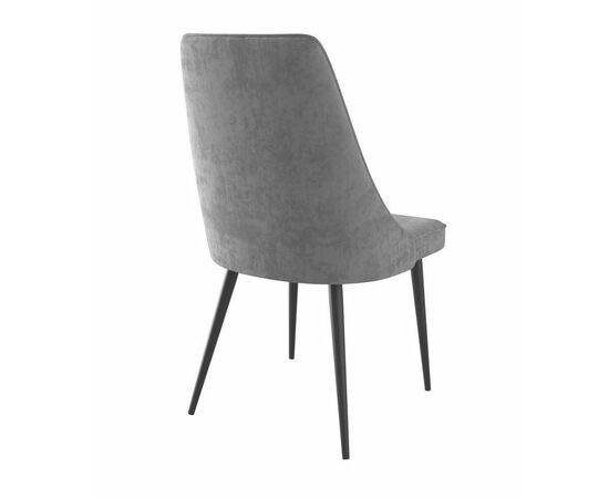 Стул LEO (b22 / GREY LUX/ЧЕРНЫЙ), изображение 3 | Интернет магазин мебели и декора LifeDekor