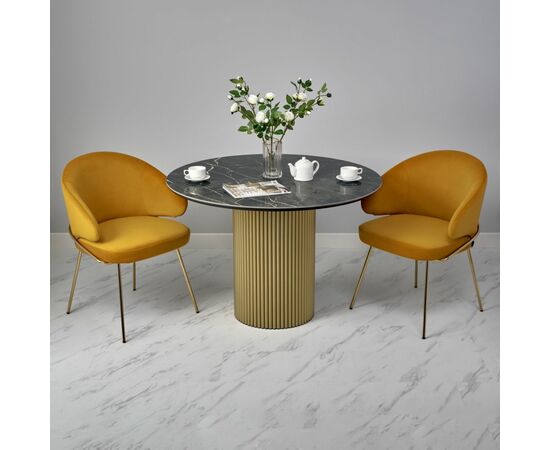 Стол Aura D110, керамогранит Wacom мрамор, изображение 14 | Интернет магазин мебели и декора LifeDekor