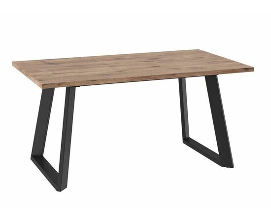 Стол раздвижной Loft Lux-160 (205)х90 Дуб велингтон/Чёрный | Интернет магазин мебели и декора LifeDekor