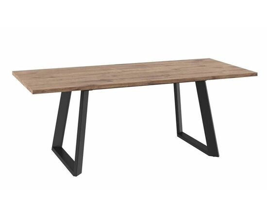 Стол раздвижной Loft Lux-160 (205)х90 Дуб велингтон/Чёрный, изображение 2 | Интернет магазин мебели и декора LifeDekor