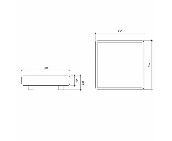 Журнальный стол Candy 85, изображение 5 | Интернет магазин мебели и декора LifeDekor