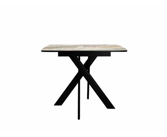 Стол DikLine DKB110, Керамика Venetian Brown Light глянец, опоры черные, изображение 2 | Интернет магазин мебели и декора LifeDekor