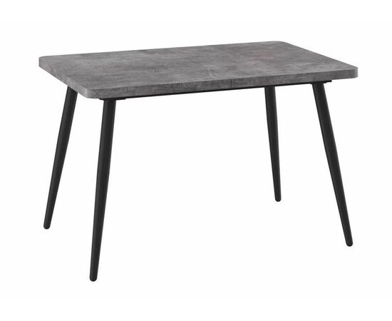 Стол Борг RADIAL-120 (120/160х80, Дымчатая керамика/Черный) | Интернет магазин мебели и декора LifeDekor