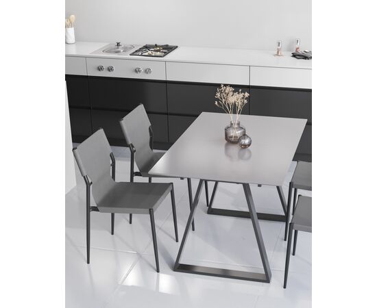 Стул обеденный West серый 4 шт., изображение 3 | Интернет магазин мебели и декора LifeDekor