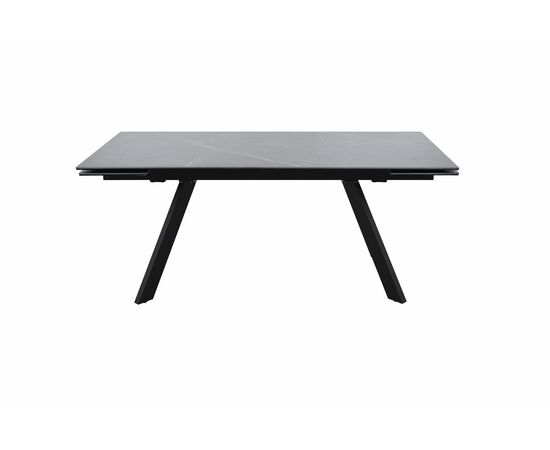 Стол Монако NEW, Керамогранит, Черный матовый муар/Greys black | Интернет магазин мебели и декора LifeDekor