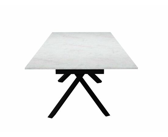 Стол DikLine DX140 Хромикс белый/опоры черные (2 уп.), изображение 6 | Интернет магазин мебели и декора LifeDekor