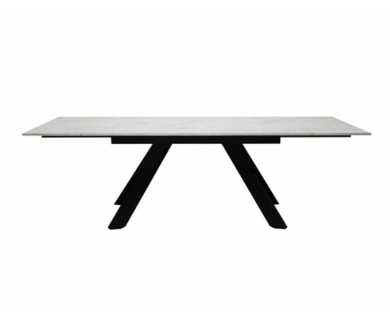 Стол DikLine DX140 Хромикс белый/опоры черные (2 уп.), изображение 4 | Интернет магазин мебели и декора LifeDekor