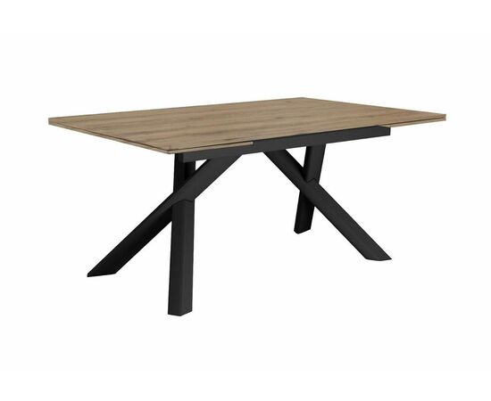 Стол DikLine DX140 Дуб галифакс/опоры черные (2 уп.) | Интернет магазин мебели и декора LifeDekor