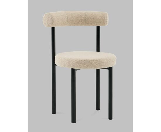 Стул обеденный Флорео букле бежевый, изображение 2 | Интернет магазин мебели и декора LifeDekor