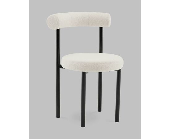 Стул обеденный Флорео букле молочный, изображение 2 | Интернет магазин мебели и декора LifeDekor