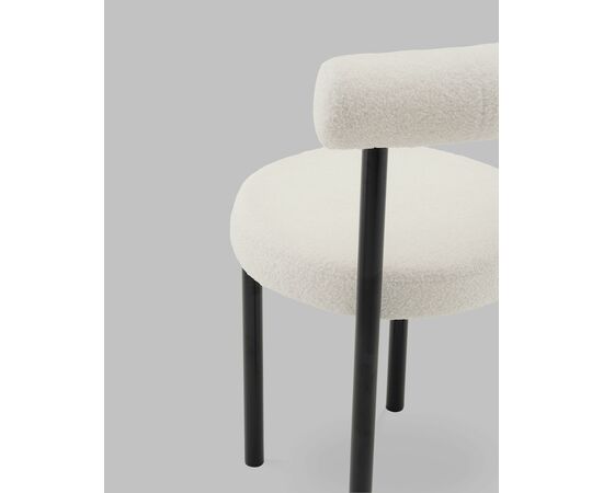 Стул обеденный Флорео букле молочный, изображение 7 | Интернет магазин мебели и декора LifeDekor