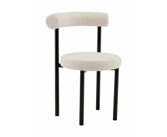 Стул обеденный Флорео букле молочный | Интернет магазин мебели и декора LifeDekor