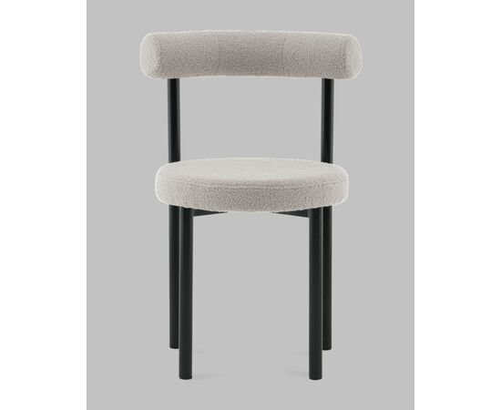 Стул обеденный Флорео букле светло-серый, изображение 2 | Интернет магазин мебели и декора LifeDekor