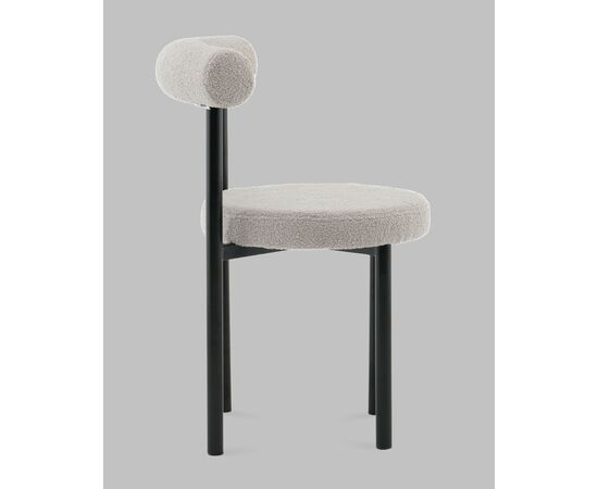 Стул обеденный Флорео букле светло-серый, изображение 4 | Интернет магазин мебели и декора LifeDekor