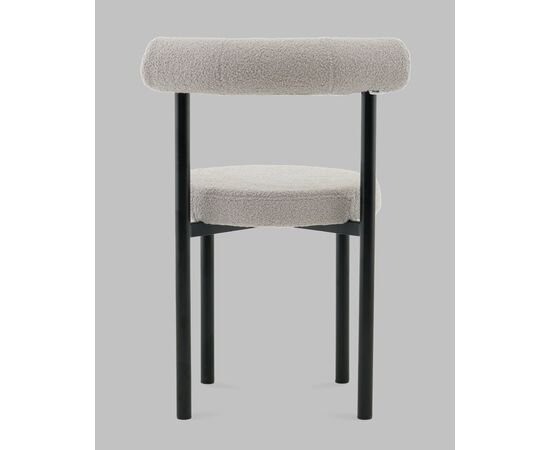 Стул обеденный Флорео букле светло-серый, изображение 5 | Интернет магазин мебели и декора LifeDekor