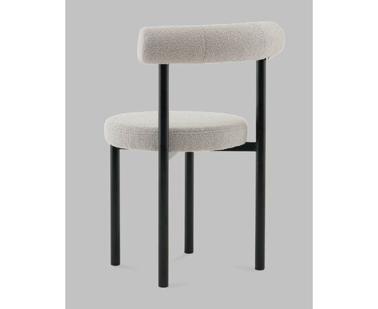 Стул обеденный Флорео букле светло-серый, изображение 6 | Интернет магазин мебели и декора LifeDekor