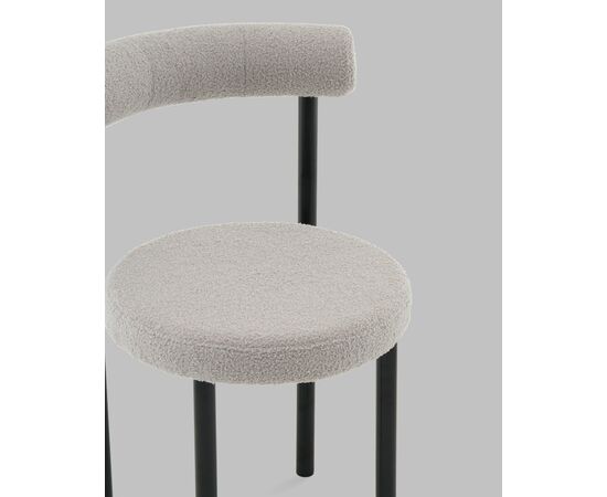 Стул обеденный Флорео букле светло-серый, изображение 8 | Интернет магазин мебели и декора LifeDekor